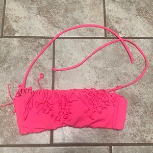 New Victoria’s Secret Hot Pink Fringed Top - XS
